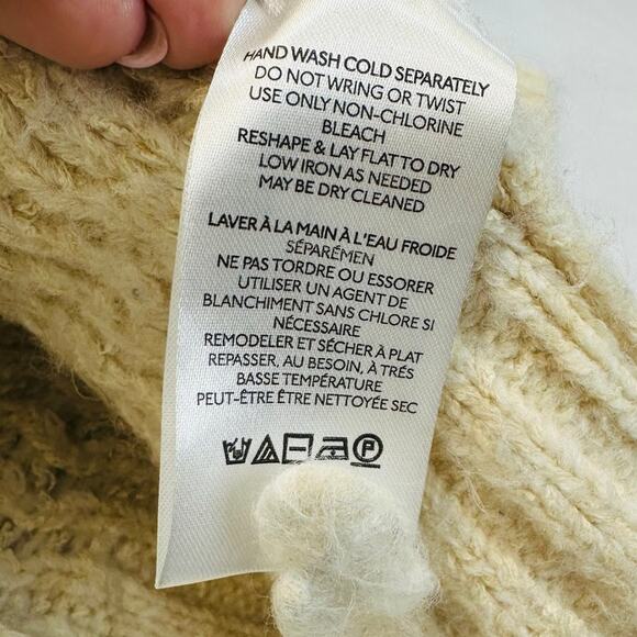 Anthropologie Rashida Ivory Longline Oversized Cardigan in Cream size XS - Picture 12 of 12